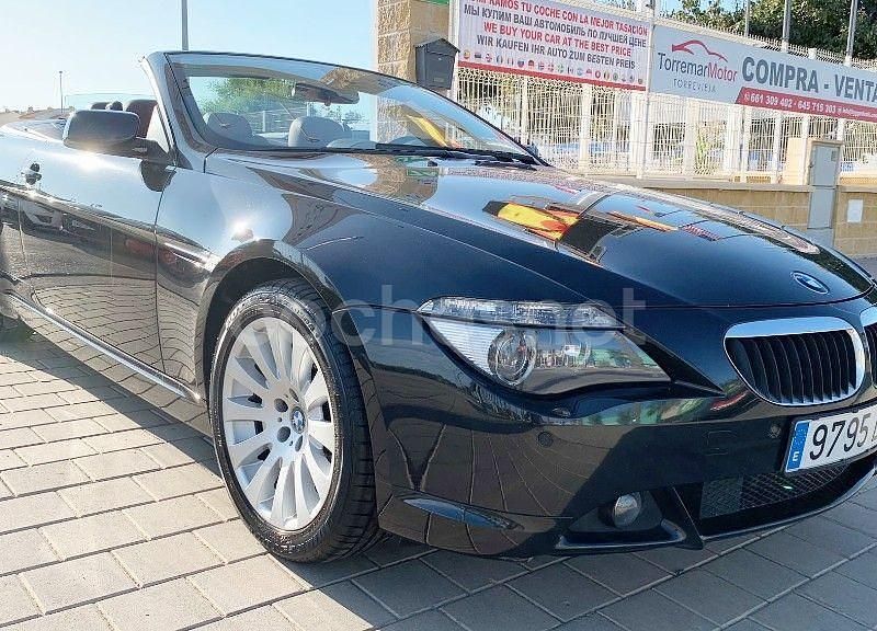 Negro Usado 2007 BMW 630 Cabriolet Descapotable | 17.000 € - Imagen 1/4
