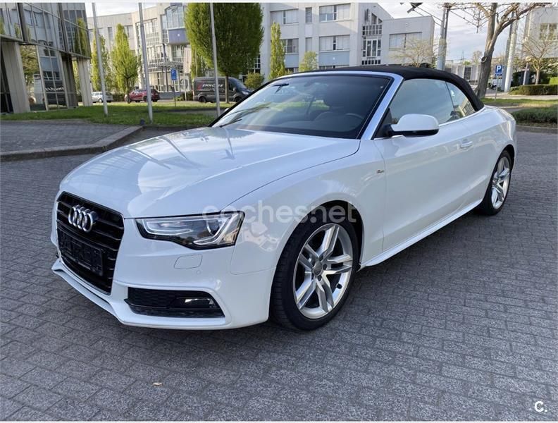Usado Audi A5 Cabriolet S-Line 177 CV (130 kW) 2015 Blanco Descapotable