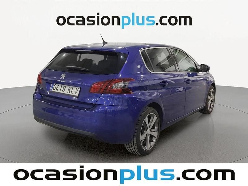 Usado Peugeot 308 Allure 110 CV (80 kW) 2018 Azul Utilitario