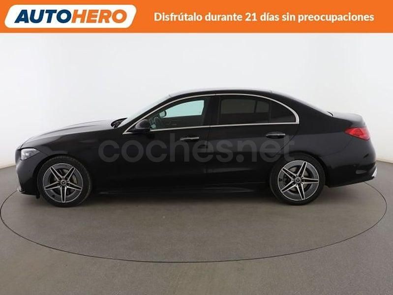 Usado Mercedes C220 AMG line 200 CV (147 kW) 2022 Negro Berlina