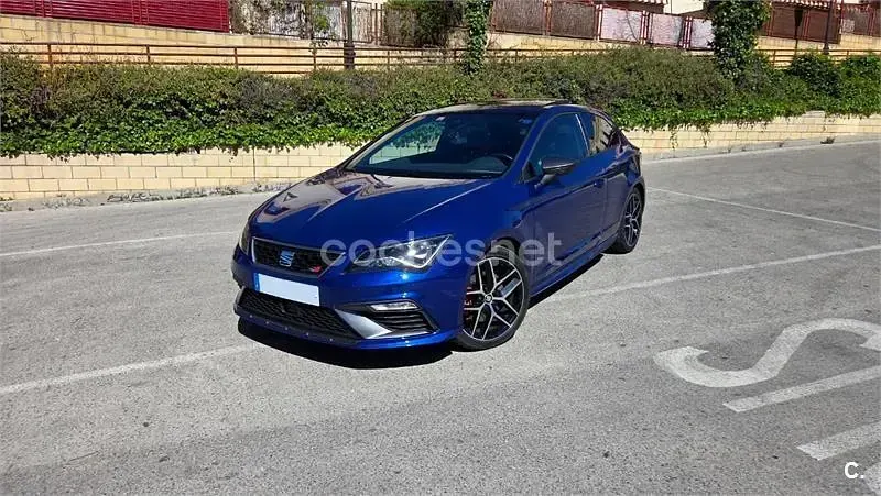 Usado Seat Leon SC FR 184 CV (135 kW) 2017 Azul Utilitario