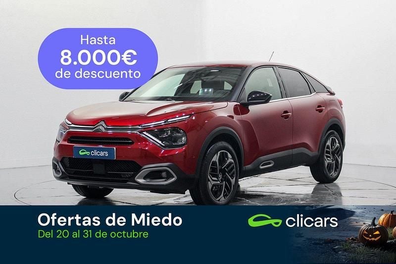 Rojo Usado 2021 Citroën C4 PureTech | 15.990 € (Precio justo) - Imagen 1/4