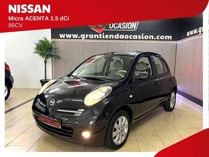 Usado Nissan Micra Acenta 86 CV (63 kW) 2006 Negro Utilitario