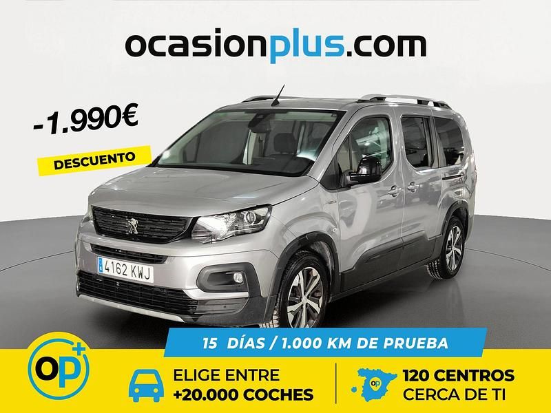 Usado Peugeot Rifter GT-line 130 CV (95 kW) 2019 Gris Monovolumen