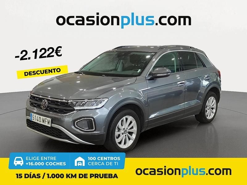 Gris Usado 2023 VW T-Roc Life SUV | 23.350 € (Precio justo) - Imagen 1/4
