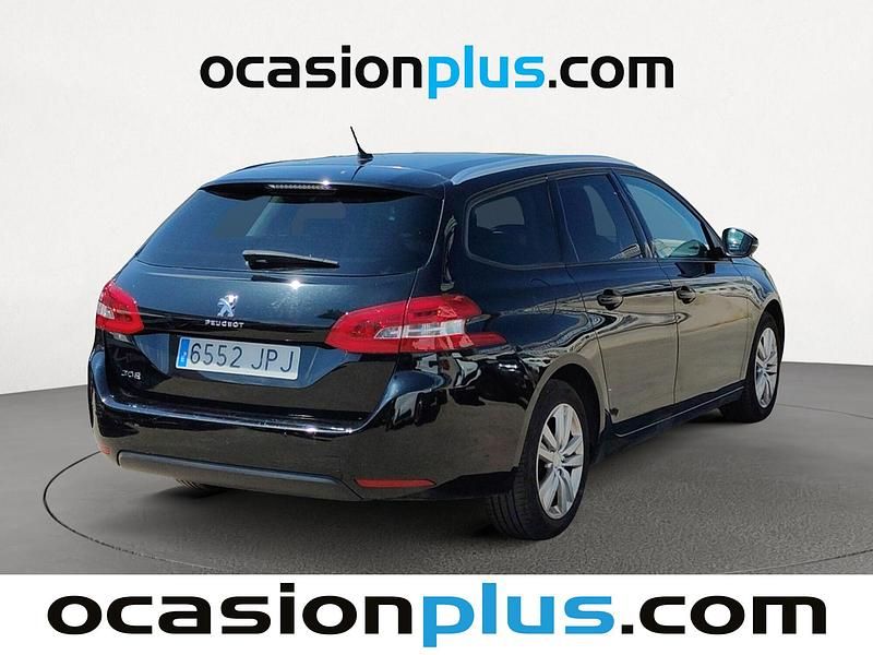 Usado Peugeot 308 Style 130 CV (95 kW) 2016 Negro Familiar