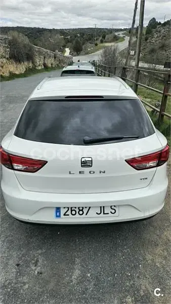 Usado Seat Leon ST CONNECT 110 CV (80 kW) 2016 Blanco Familiar