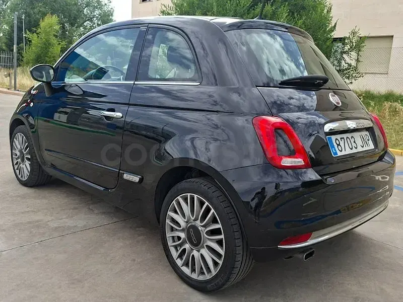 Usado Fiat 500 Lounge 69 CV (50 kW) 2016 Negro Berlina
