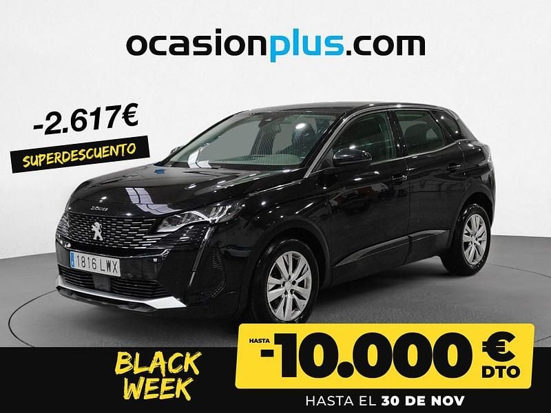 Negro Usado 2022 Peugeot 3008 Active Recogida | 17.350 € (Precio justo) - Imagen 1/4