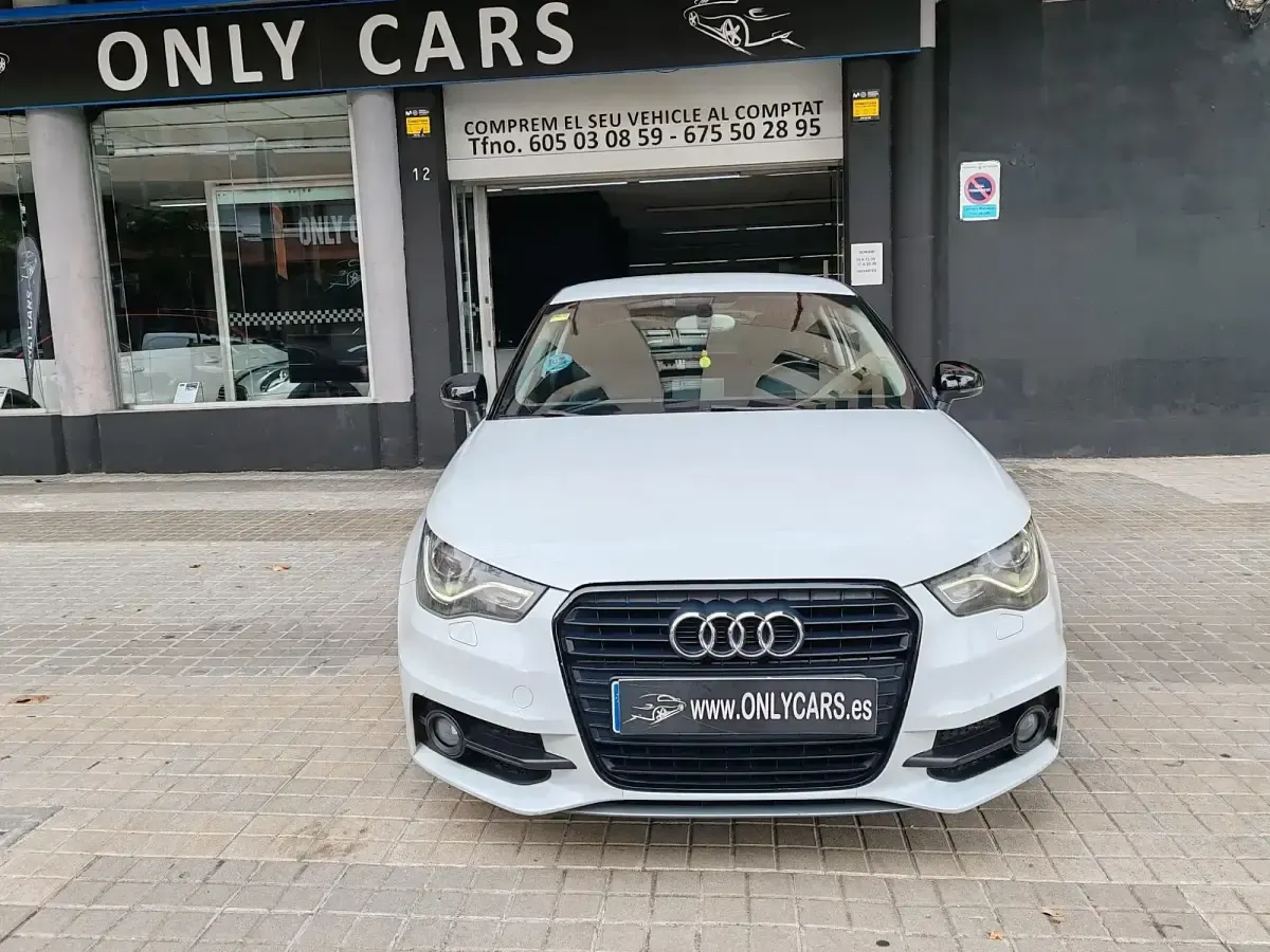 Usado Audi A1 S-Line 95 CV (69 kW) 2016 Blanco Utilitario