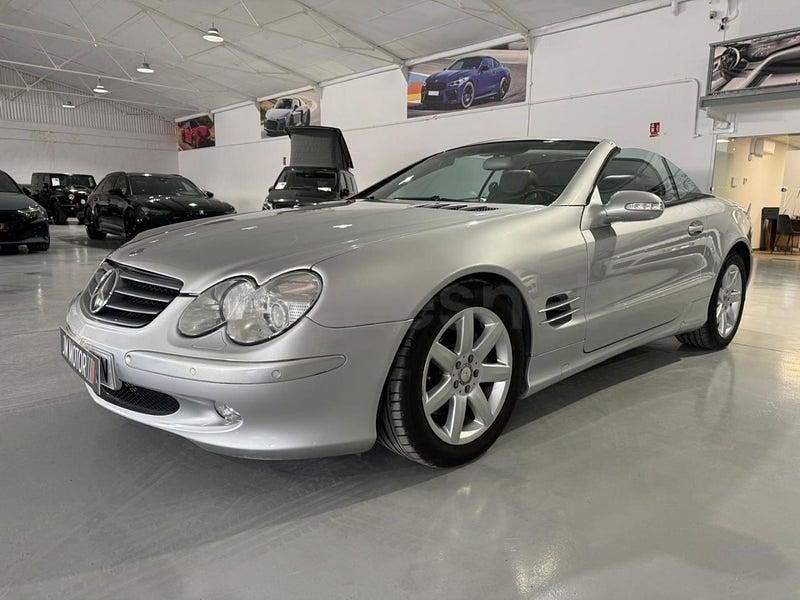 Usado Mercedes SL500 306 CV (225 kW) 2003 Gris / plata Descapotable