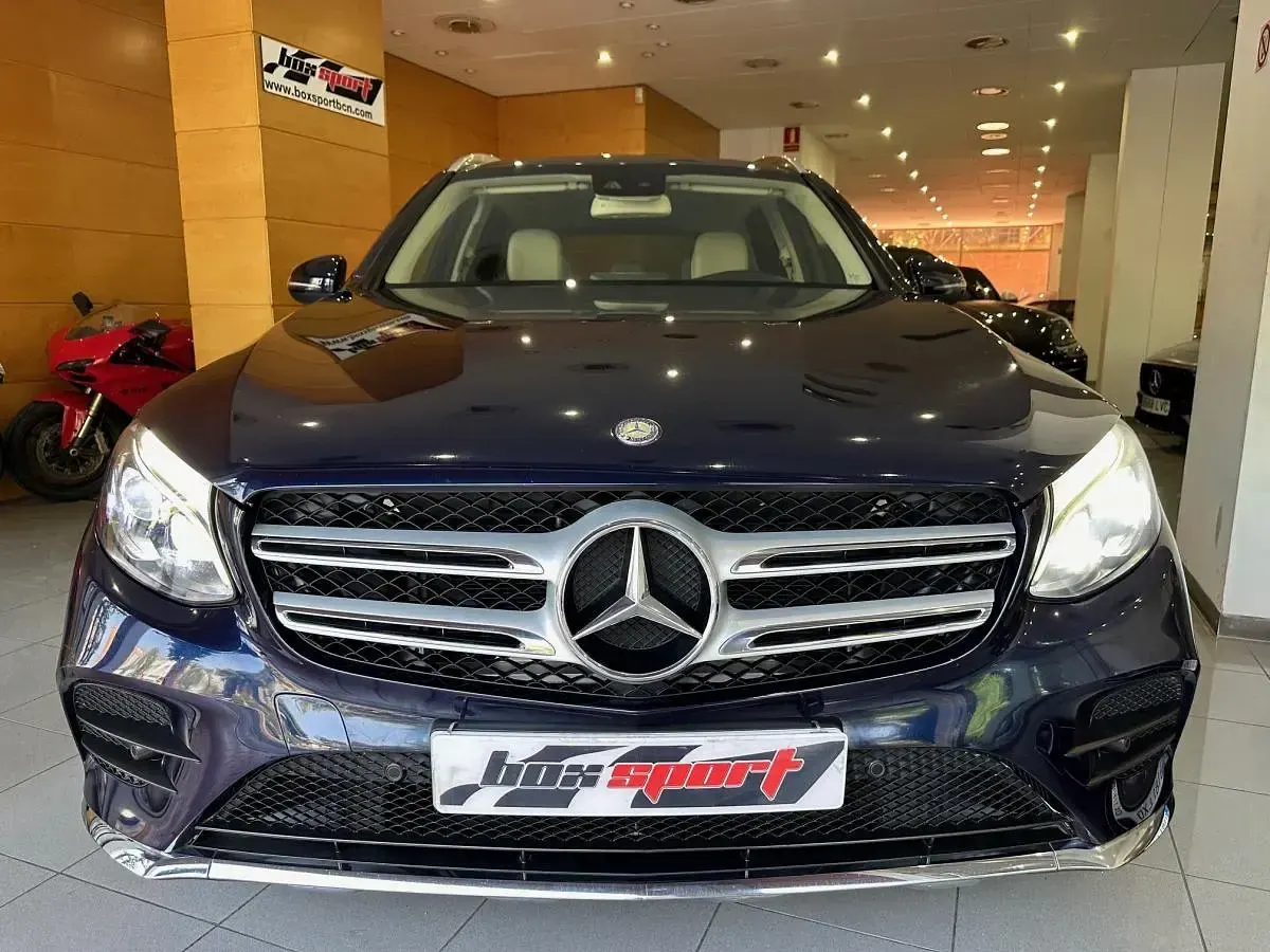Usado Mercedes GLC220 170 CV (125 kW) 2015 Azul metalizado SUV
