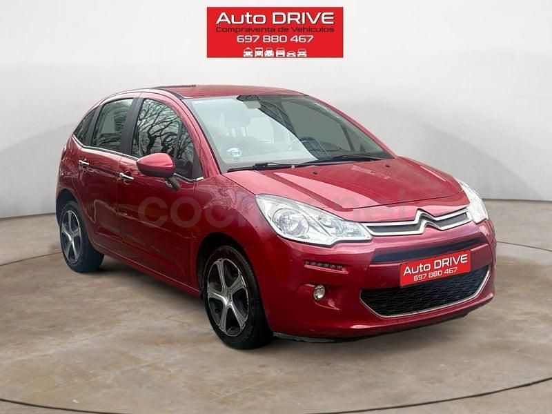 Usado Citroën C3 Feel 68 CV (50 kW) 2016 Granate Berlina