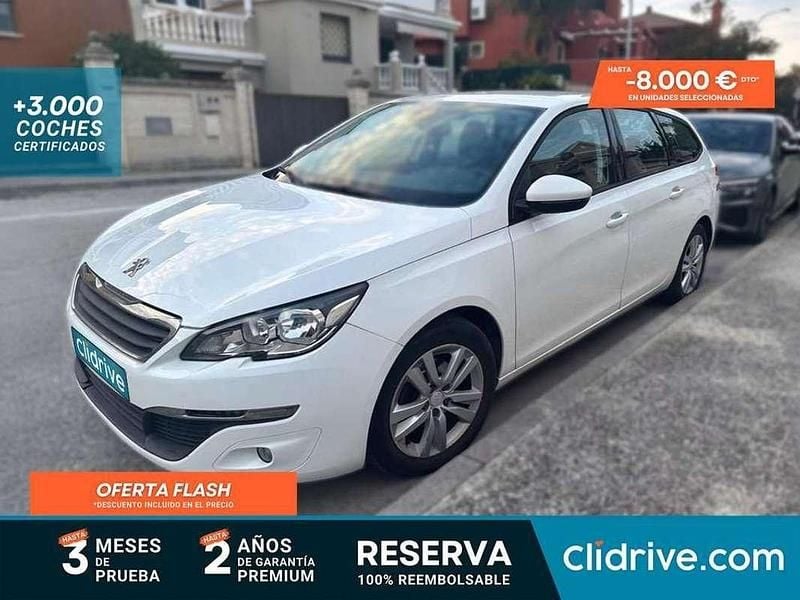 Blanco Usado 2015 Peugeot 308 SW Active Familiar | 6990 € (Super precio) - Imagen 1/3