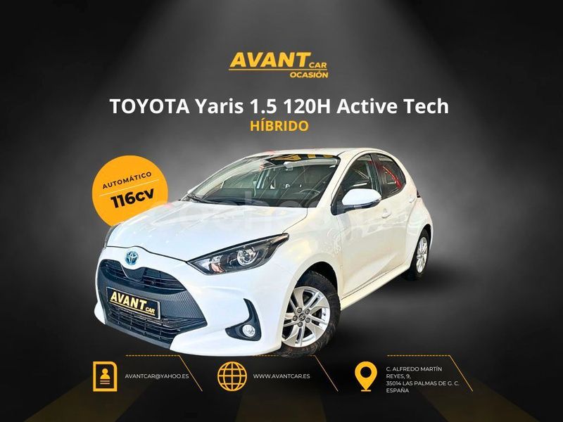 Usado Toyota Yaris Hybrid Active 116 CV (85 kW) 2021 Blanco Berlina