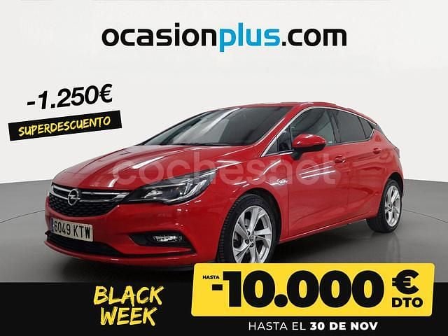 Rojo Usado 2019 Opel Astra Dynamic Berlina | 13.750 € (Precio justo) - Imagen 1/4