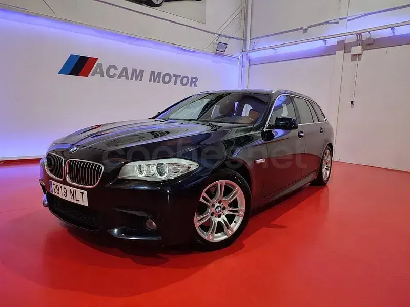 Usado BMW 520 M Sport 184 CV (135 kW) 2014 Azul Familiar