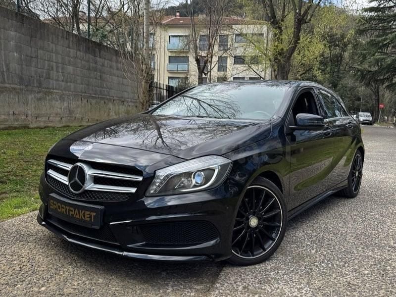 Usado Mercedes A200 AMG line 156 CV (114 kW) 2015 Negro Berlina