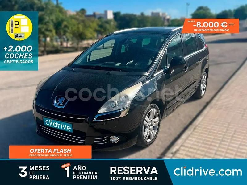 Negro Usado 2011 Peugeot 5008 Monovolumen | 7690 € (Un poco caro) - Imagen 1/3