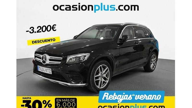Negro Usado 2019 Mercedes GLC250 SUV | 32.000 € (Precio justo) - Imagen 1/4