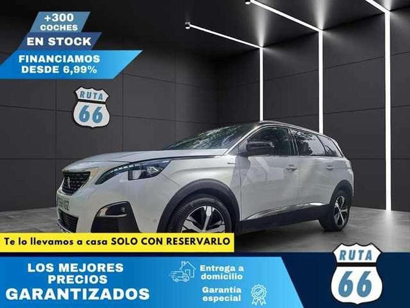 Blanco Usado 2018 Peugeot 5008 GT-line Monovolumen | 16.990 € (Precio justo) - Imagen 1/4