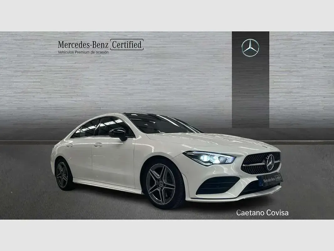 Usado Mercedes CLA200 150 CV (110 kW) 2021 Blanco Coupe