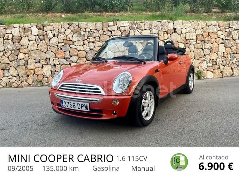 Naranja Usado 2005 Mini Cooper Cabriolet Descapotable | 6900 € (Precio justo) - Imagen 1/4