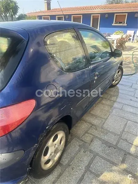 Usado Peugeot 206 90 CV (66 kW) 1999 Azul Utilitario