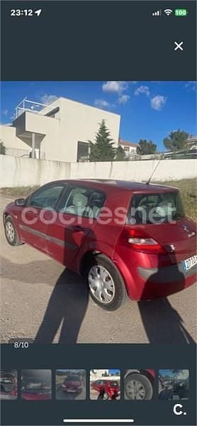 Usado Renault Mégane II Dynamique 105 CV (77 kW) 2006 Granate Berlina