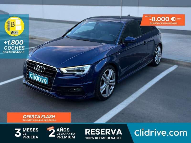 Azul Usado 2014 Audi A3 Attraction Utilitario | 16.590 € (Un poco caro) - Imagen 1/3