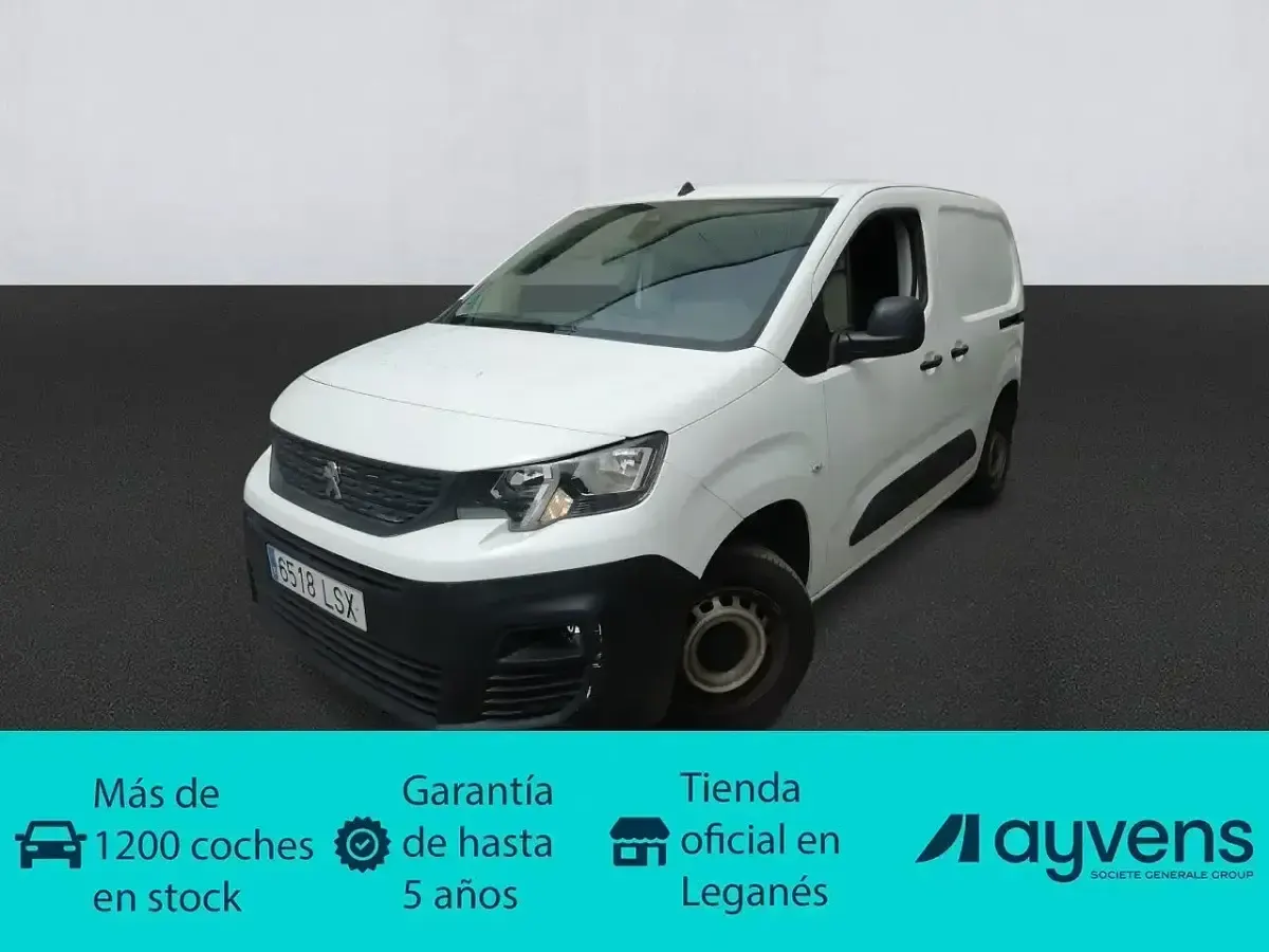 Usado Peugeot Partner Premium 98 CV (72 kW) 2021 Blanco Monovolumen