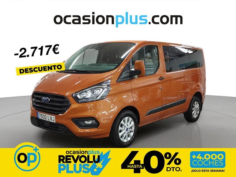 Usado Ford Transit Custom Trend 130 CV (95 kW) 2021 Naranja Familiar