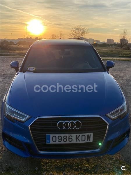 Usado Audi A3 S-Line 150 CV (110 kW) 2017 Azul Berlina