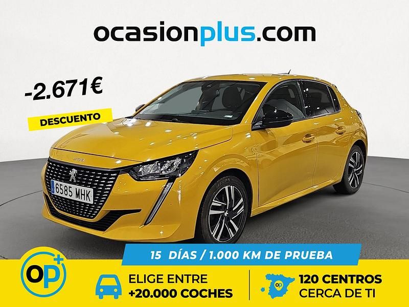Usado Peugeot 208 Allure 100 CV (73 kW) 2023 Amarillo Utilitario