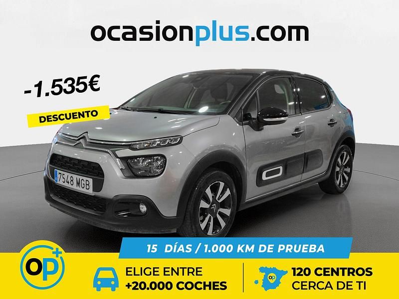 Gris Usado 2023 Citroën C3 PureTech | 13.150 € (Precio justo) - Imagen 1/4