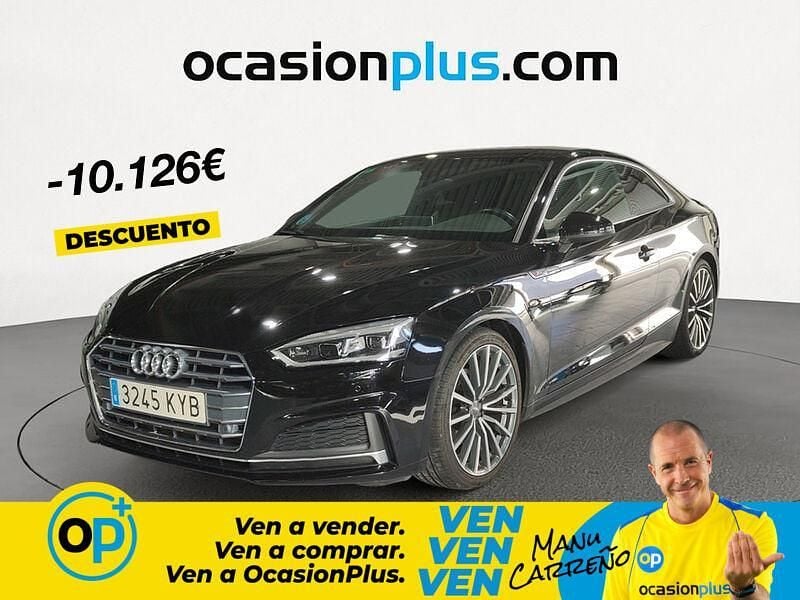 Usado Audi A5 S-Line 190 CV (139 kW) 2019 Negro Coupe