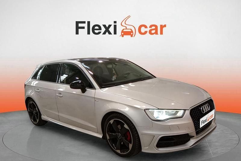 Gris Usado 2014 Audi A3 Sportback S-Line Berlina | 14.990 € (Precio justo) - Imagen 1/4