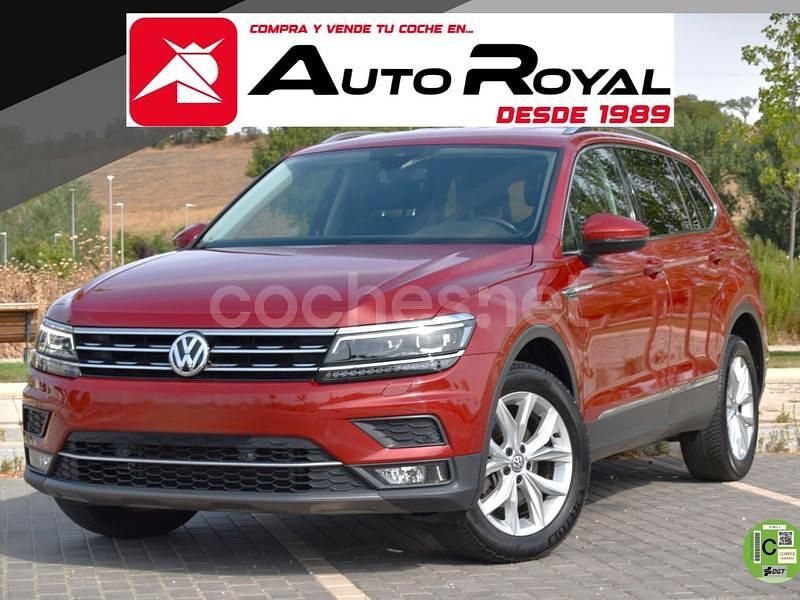 Rojo Usado 2021 VW Tiguan Allspace Advance SUV | 28.900 € (Precio justo) - Imagen 1/4