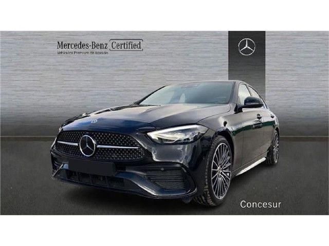 Negro obsidiana Usado 2024 Mercedes C220 AMG line Berlina | 46.900 € (Precio justo) - Imagen 1/4