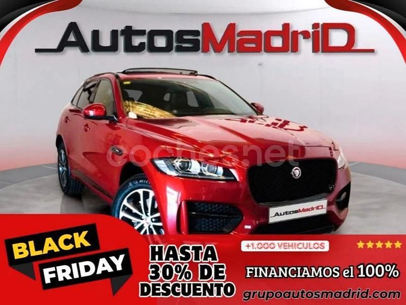 Rojo Usado 2018 Jaguar F-Pace R-Sport SUV | 22.990 € (Buen precio) - Imagen 1/4