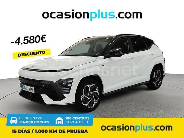 Blanco Nuevo 2024 Hyundai Kona N Line SUV | 27.950 € (Precio justo) - Imagen 1/4