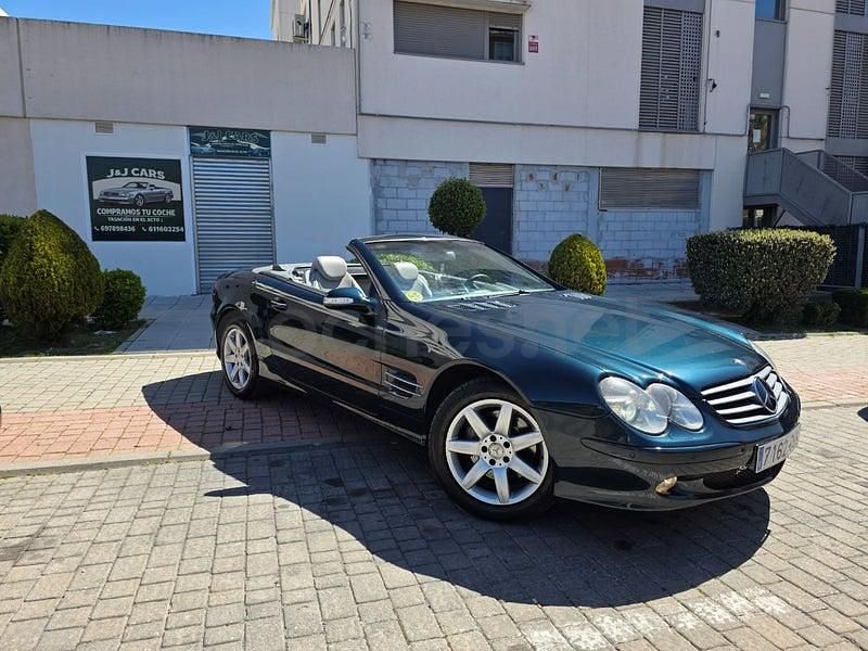 Usado Mercedes SL500 306 CV (225 kW) 2003 Azul Descapotable