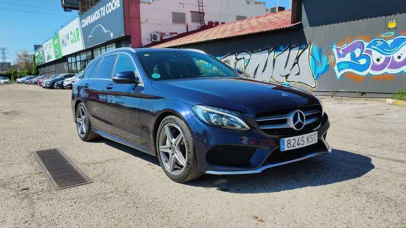 Azul Usado 2019 Mercedes C250 AMG line Familiar | 26.990 € (Super precio) - Imagen 1/4