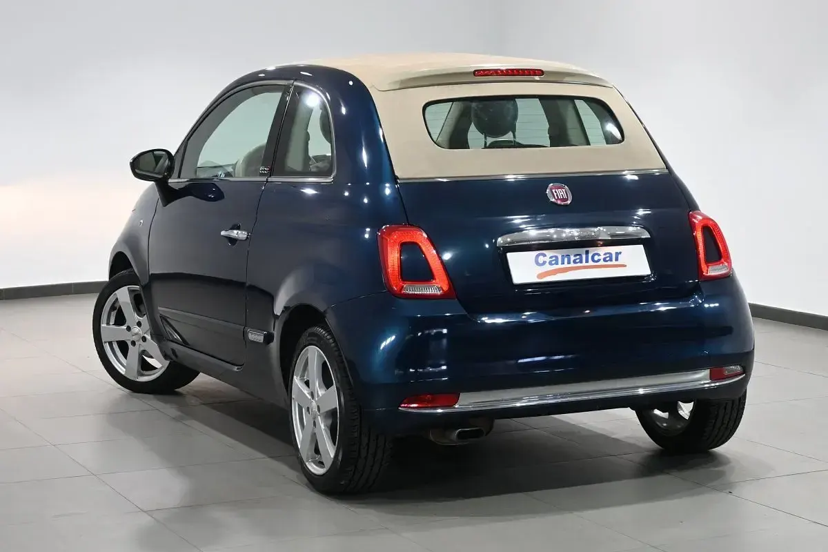 Usado Fiat 500C S 69 CV (50 kW) 2016 Azul Descapotable