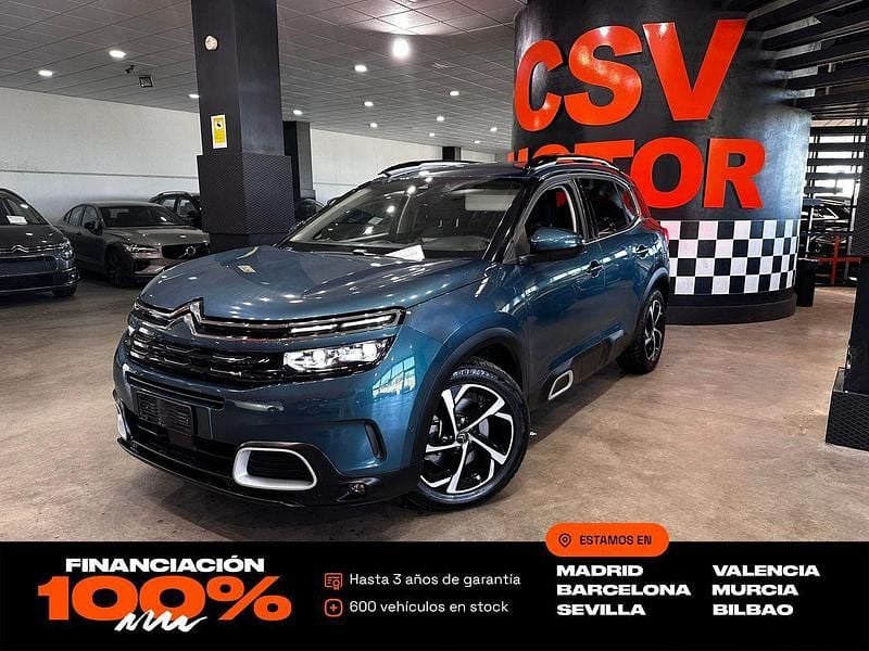 Azul Usado 2021 Citroën C5 Aircross Shine SUV | 19.649 € (Buen precio) - Imagen 1/4