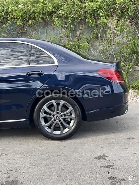 Usado Mercedes C200 136 CV (100 kW) 2018 Azul Berlina