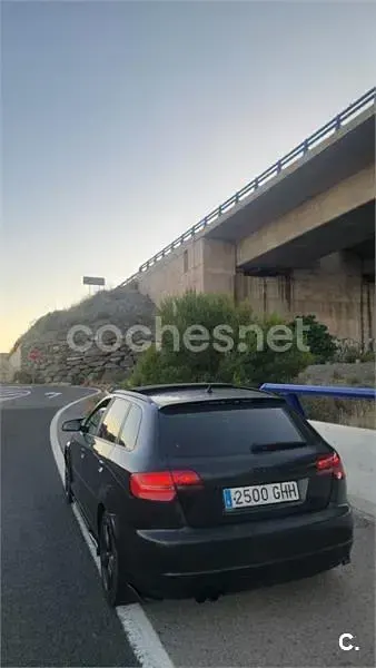 Usado Audi A3 S-Line 170 CV (125 kW) 2008 Negro Utilitario