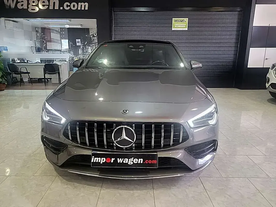 Usado Mercedes CLA200 150 HP (110 kW) 2021 Cinzento Coupé