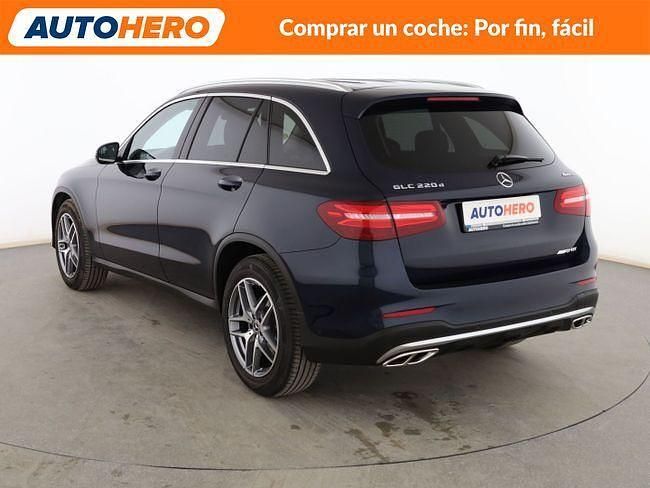 Usado Mercedes GLC220 AMG line 170 CV (125 kW) 2018 Azul SUV