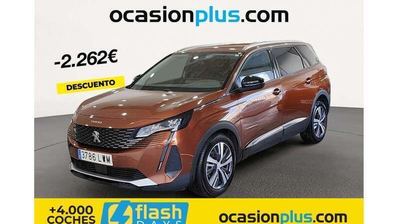 Marrón Usado 2022 Peugeot 5008 Allure Monovolumen | 22.628 € (Buen precio) - Imagen 1/3
